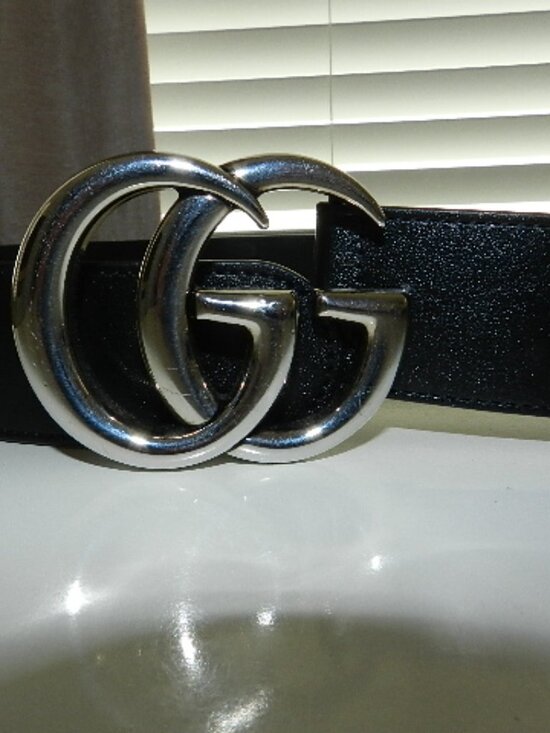 Gucci GG Marmont belt in Black Leather Size 85 main image 16
